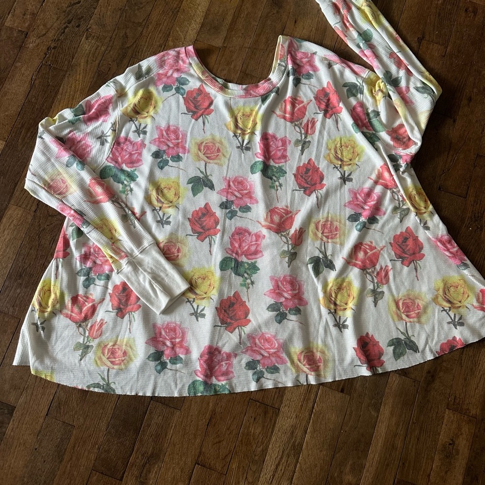 Wildfox Multicolor Floral Long Sleeve Top